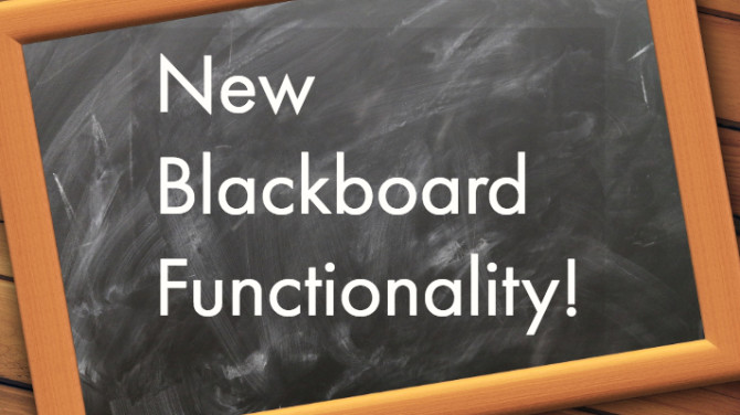 Photo: Blackboard Upgrade Highlights