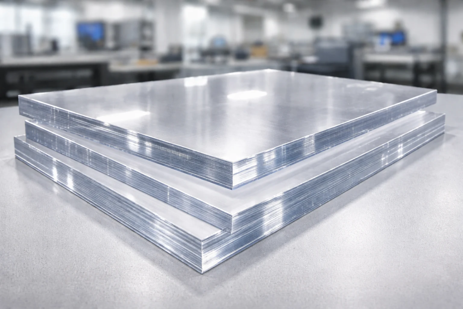 Impact-resistant polycarbonate Lexan sheets at Total Plastics Chicago for machine guards and security glazing