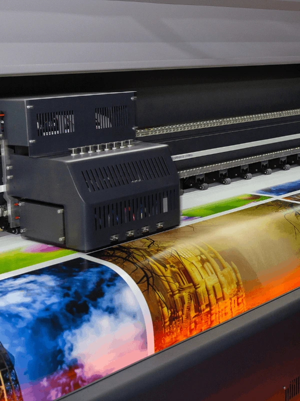 Printable plastic substrates including LumaPrint and Acryglas for wide-format printing and display graphics