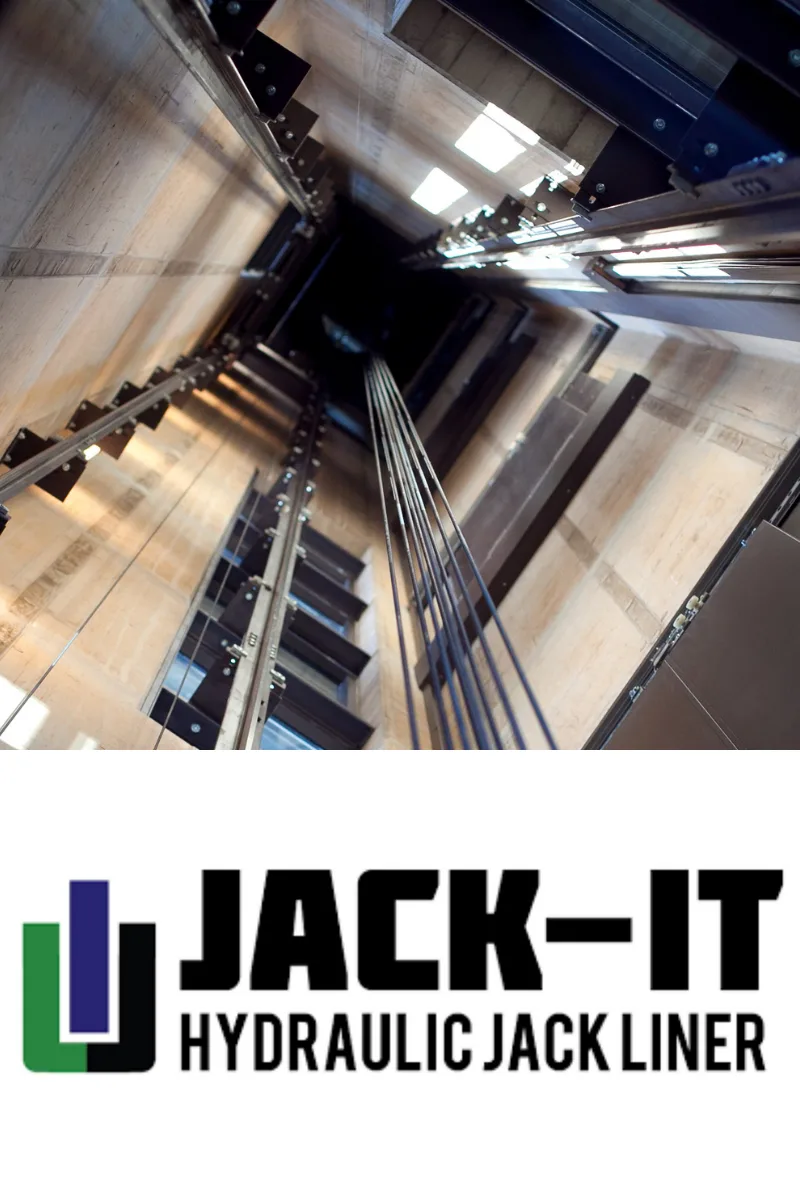 Jack-It PVC-blend elevator hydraulic jack liner used for new and retrofit hydraulic elevator jack installations