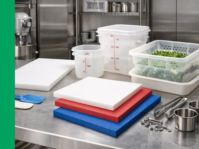 FDA approved food-grade HDPE and plastic materials for food processing