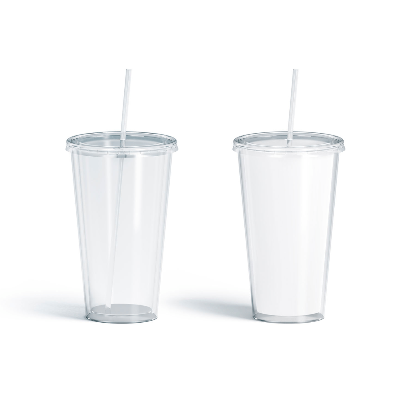 two-acrylic-plastic-cups