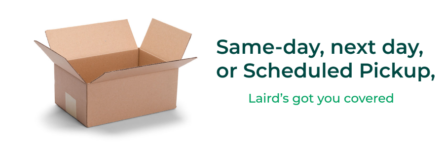 Laird Plastics shipping ad banner