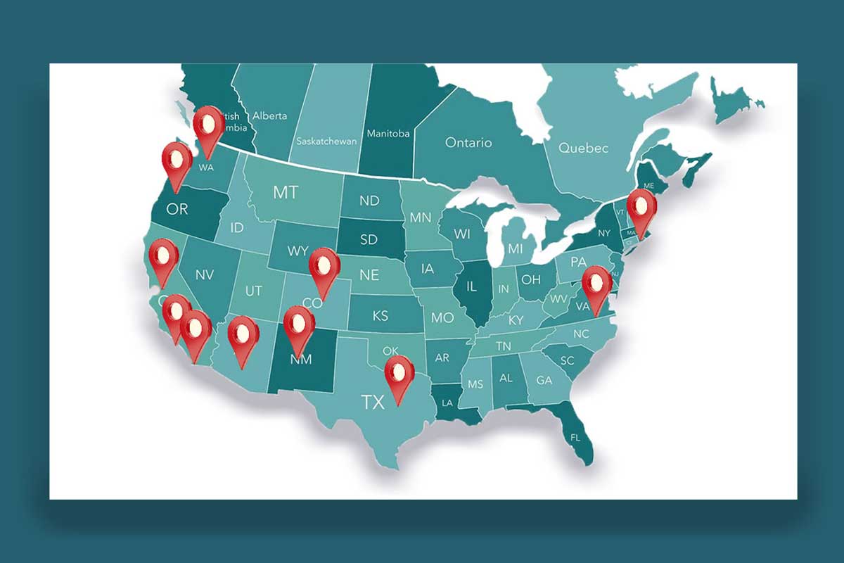 Port plastics location map