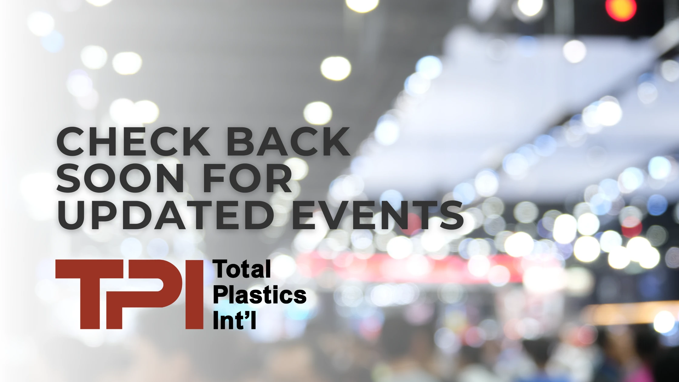 Check Back Soon for Updated Events