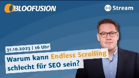 Video: Kann Endless Scrolling schlecht für SEO sein? [Bloofusion Stream #seo]