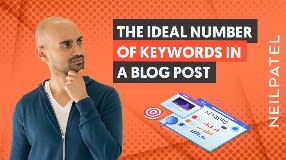 Video: How Many Keywords Should A Blog Post Contain? | The Right Way to Use Keywords in your Blog