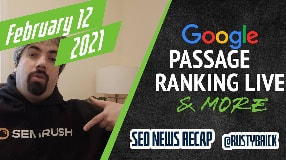 Video: Google Passage Ranking Live, Search & Image Algo Updates, News/Discover Manual Actions & Dark Theme