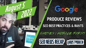 Video: Google Product Reviews Update Done, Blogger SEO Best Practices, Mobile-First Indexing, SEO Rants