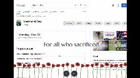 Video: Google Memorial Day Logo & Footer Poppies 2022