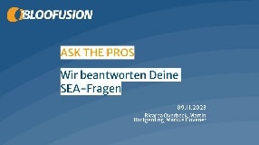 Video: Ask the Pros: Wir beantworten Deine SEA-Fragen (Webinar-Aufzeichnung 09.11.2023)