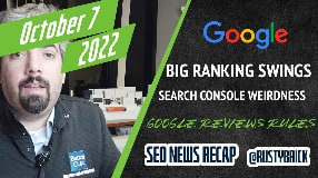 Video: Google Algorithmic Swings, Search Console Weirdness, Google Reviews Guidelines, Google Ads & More
