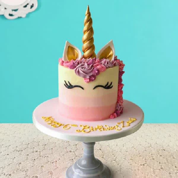2 Tier Rainbow Unicorn Cake – Freddie's CakeShop