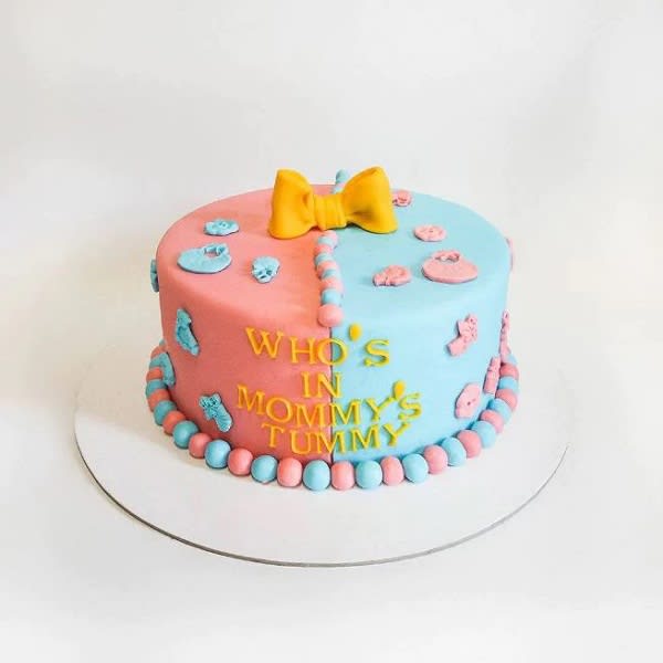 Order Pink Or Blue Baby Shower Cake Online | Yummycake