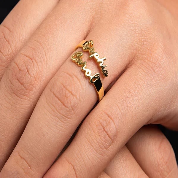 Order Personalized Name Ring online free delivery in 3 hours Flowera