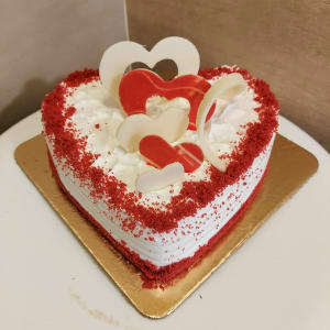 Buy/Send 25th Anniversary Red Velvet Cake Online @ Rs. 1799 - SendBestGift