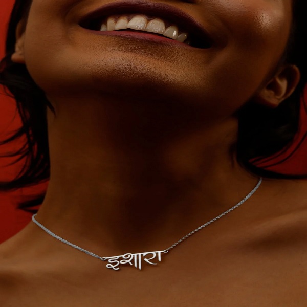 Order Hindi Name Necklace Personalized online free delivery in 3