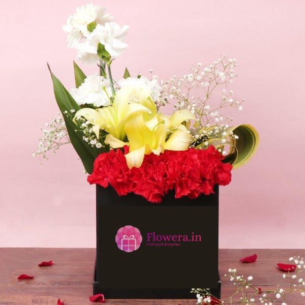 Order Exotic Flowers in Box online free delivery in 3 hours Flowera