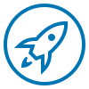 Continual Optimization rocket icon