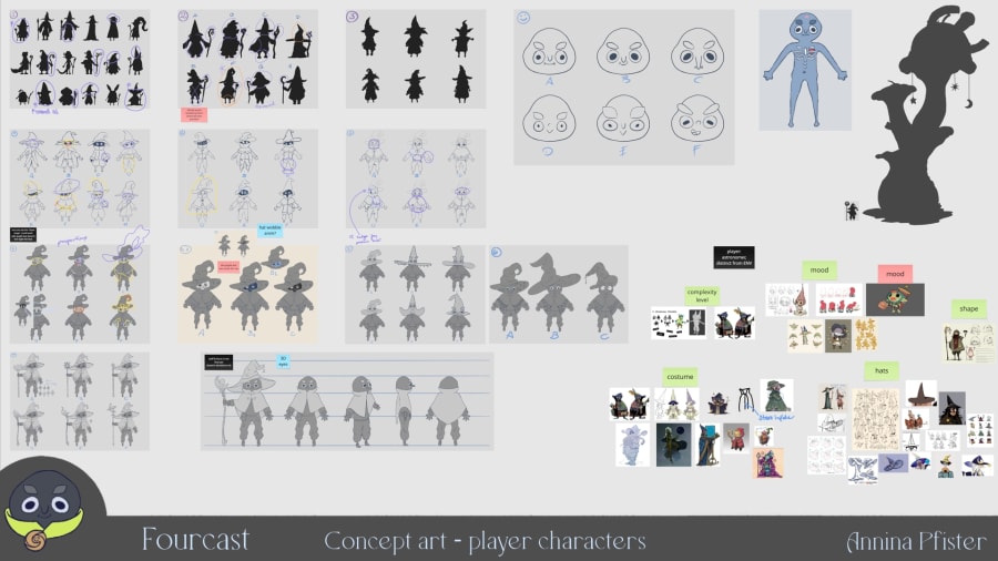 Concept art player character process