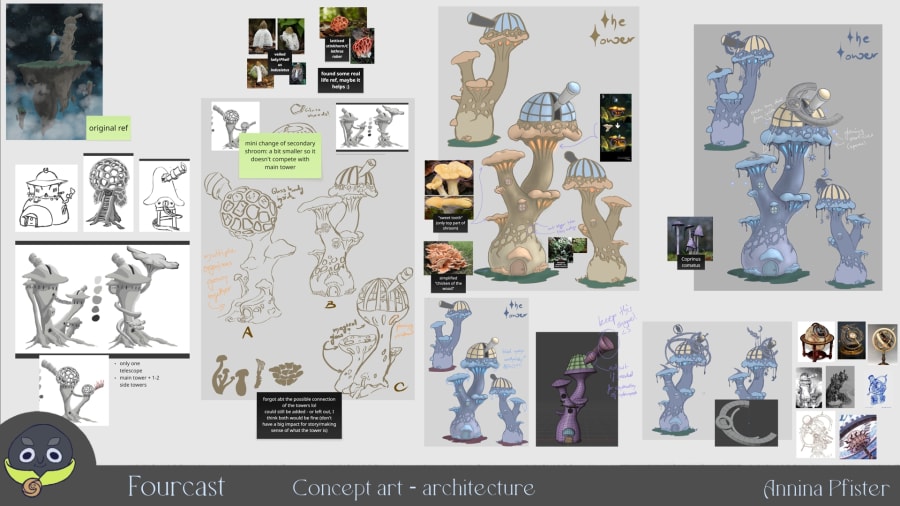 Concept art architecture process