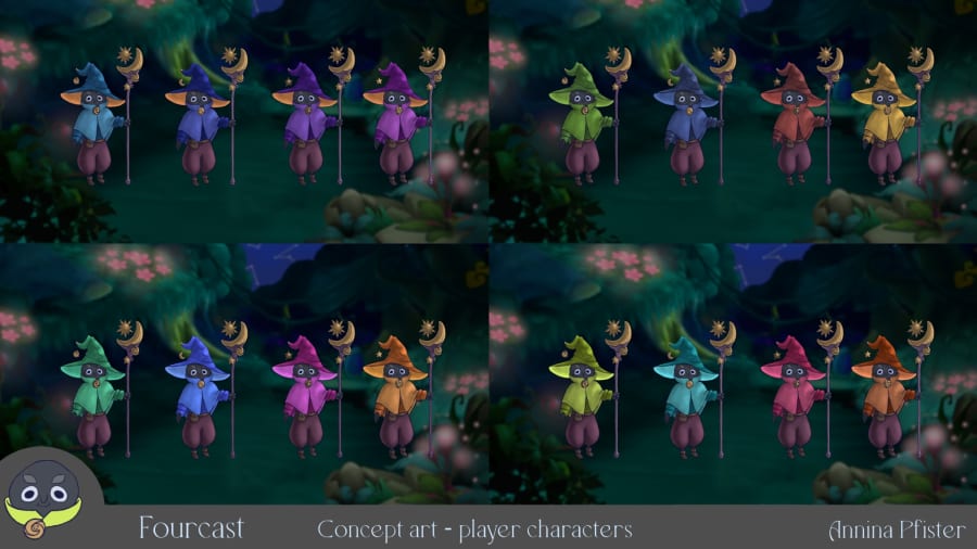 Player character color variations