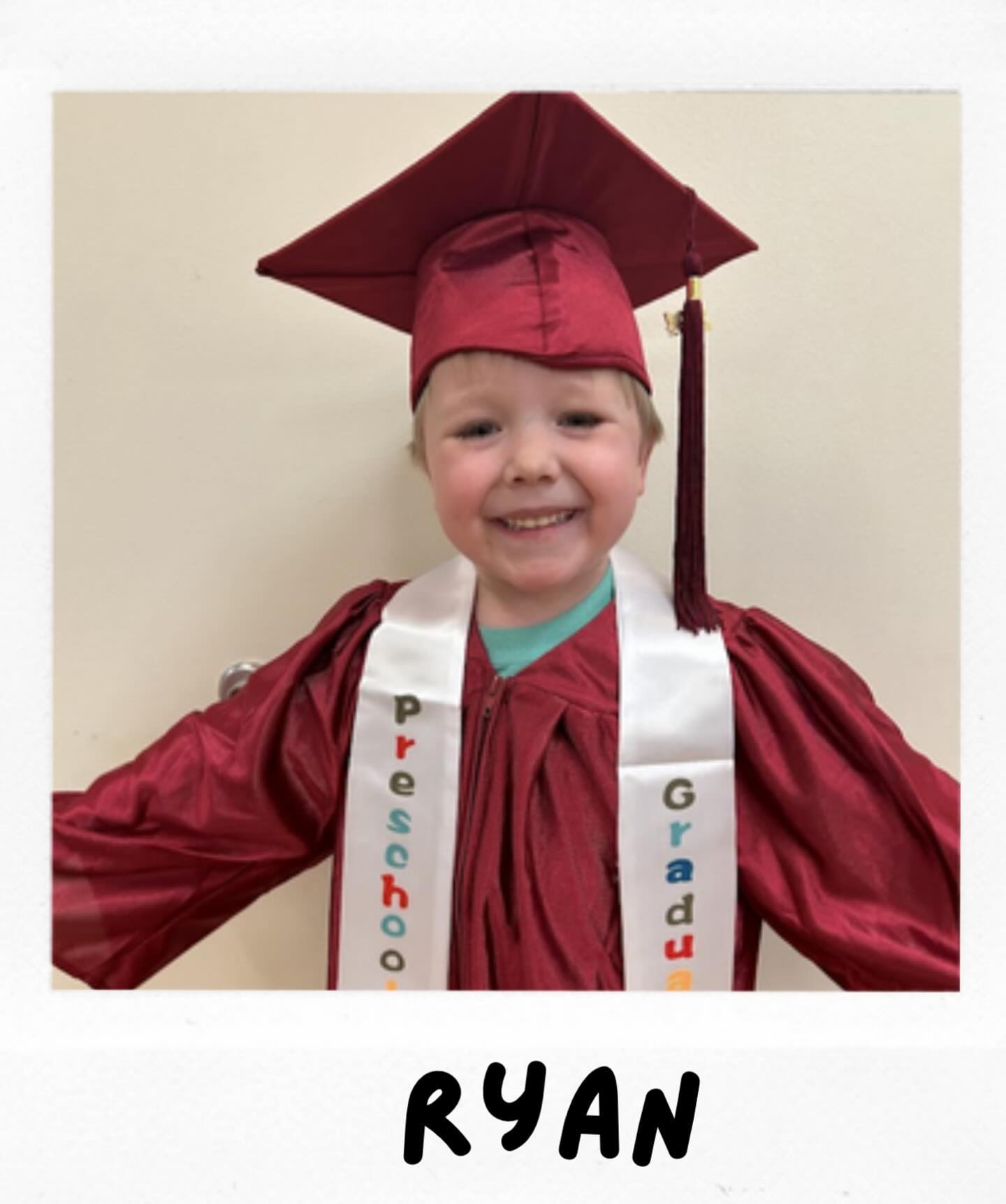 Congrats to my little preschool graduate! ♥️