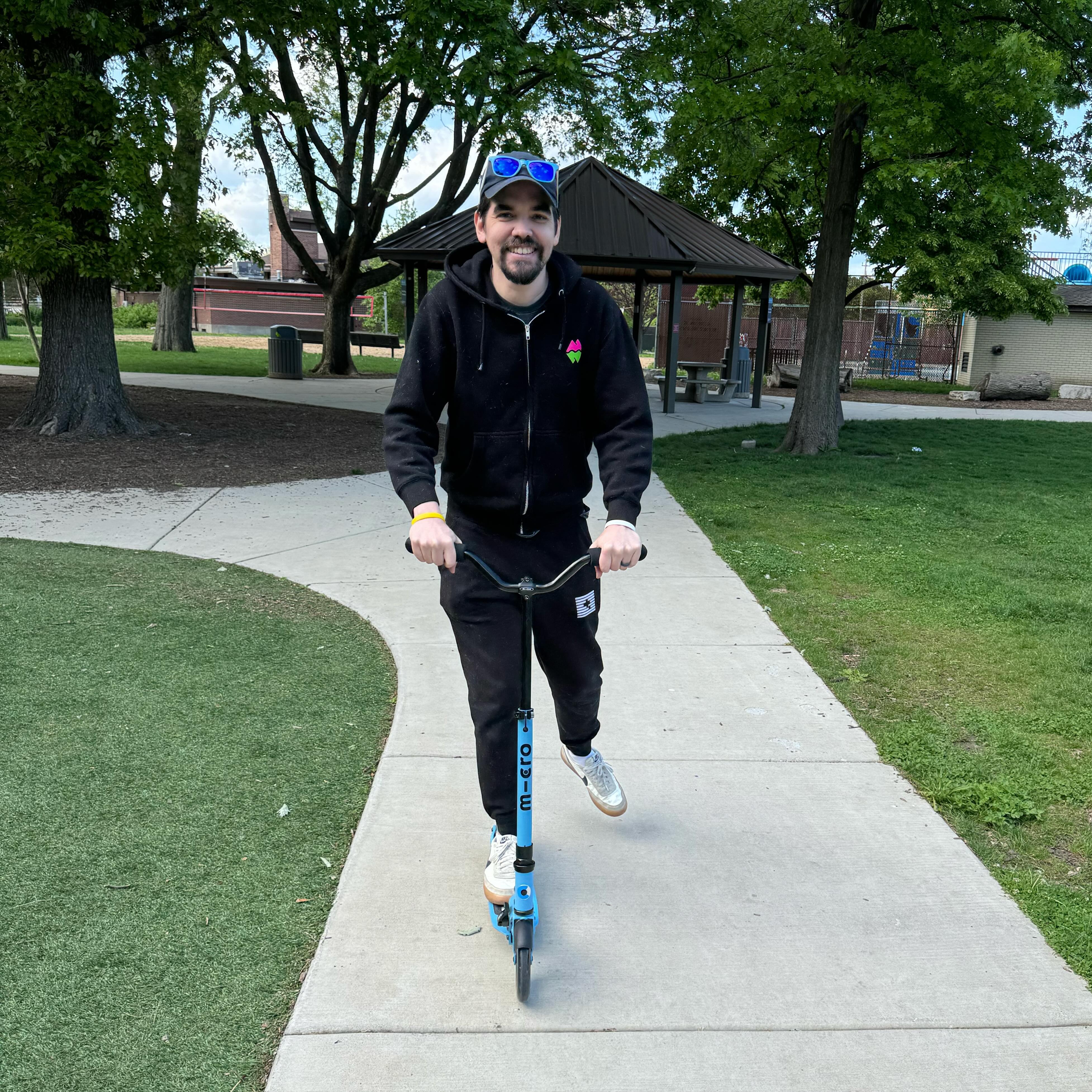 Some guys buy a convertible when they have a mid-life crisis. I bought a scooter. 😂