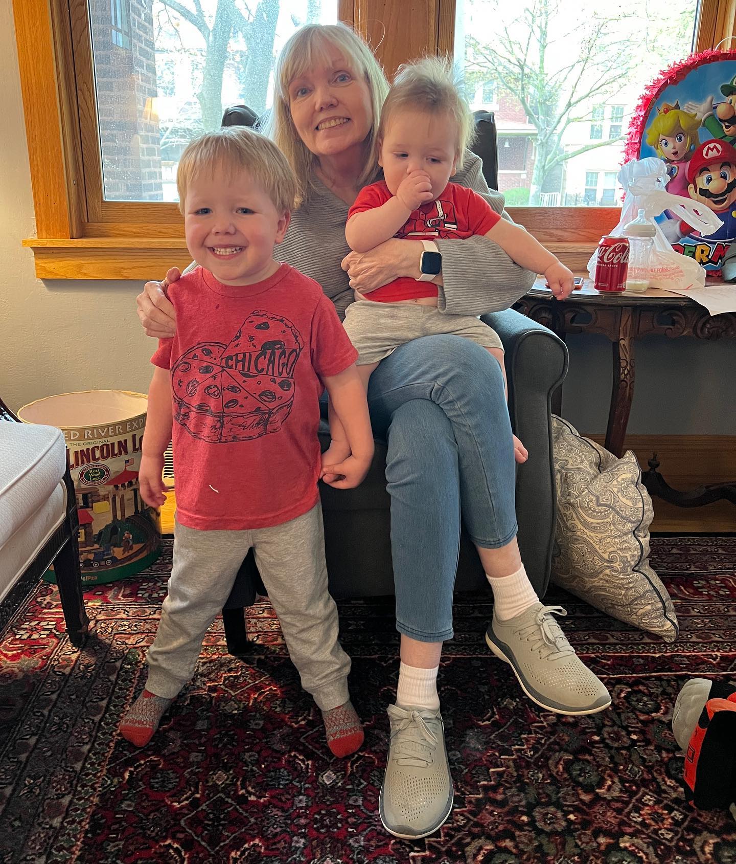 Grandma came for a visit today!
