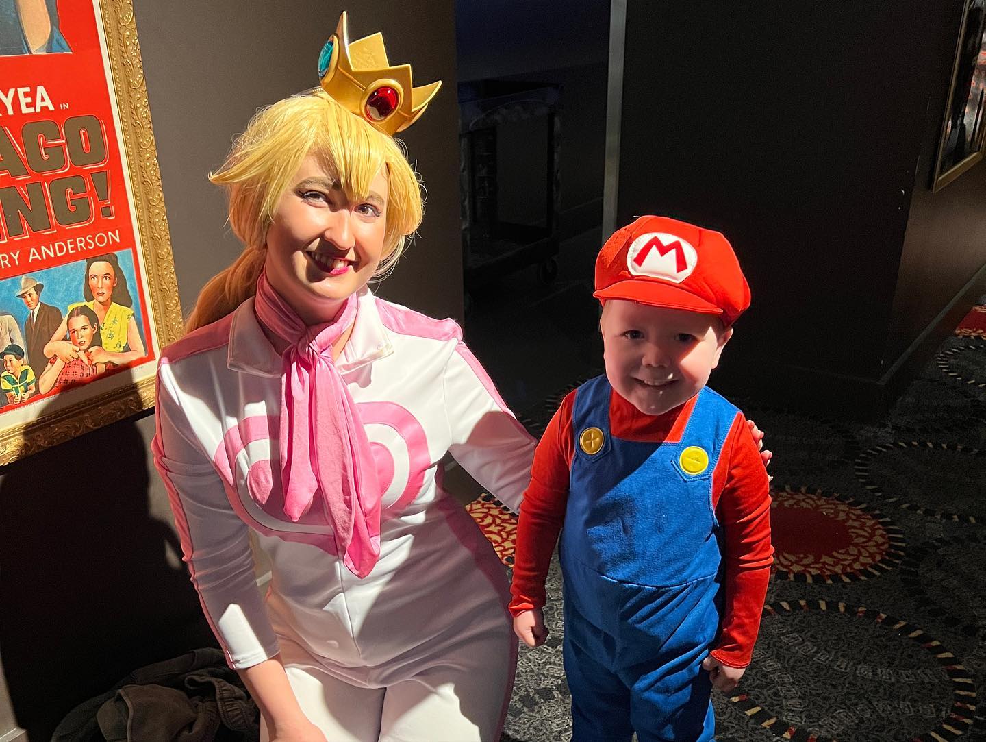 A great time was had at the #mariomovie @alamochicago! Ryan was very popular. 😂