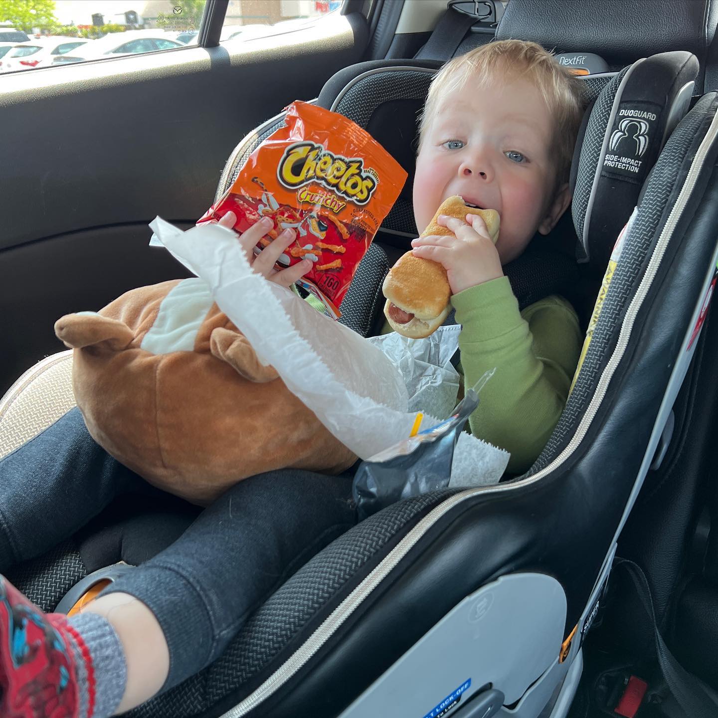 Ryan's first Home Depot hot dog! 🌭