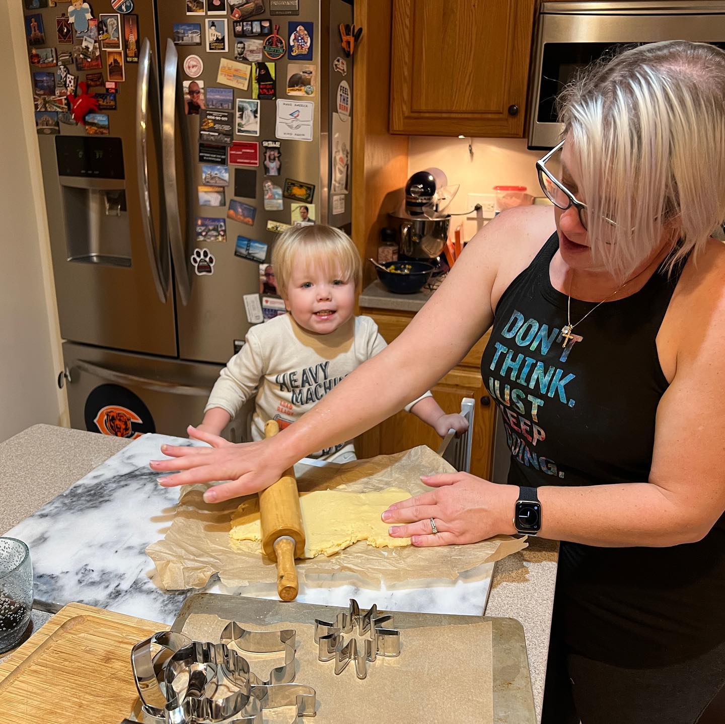 Making Halloween cookies!
