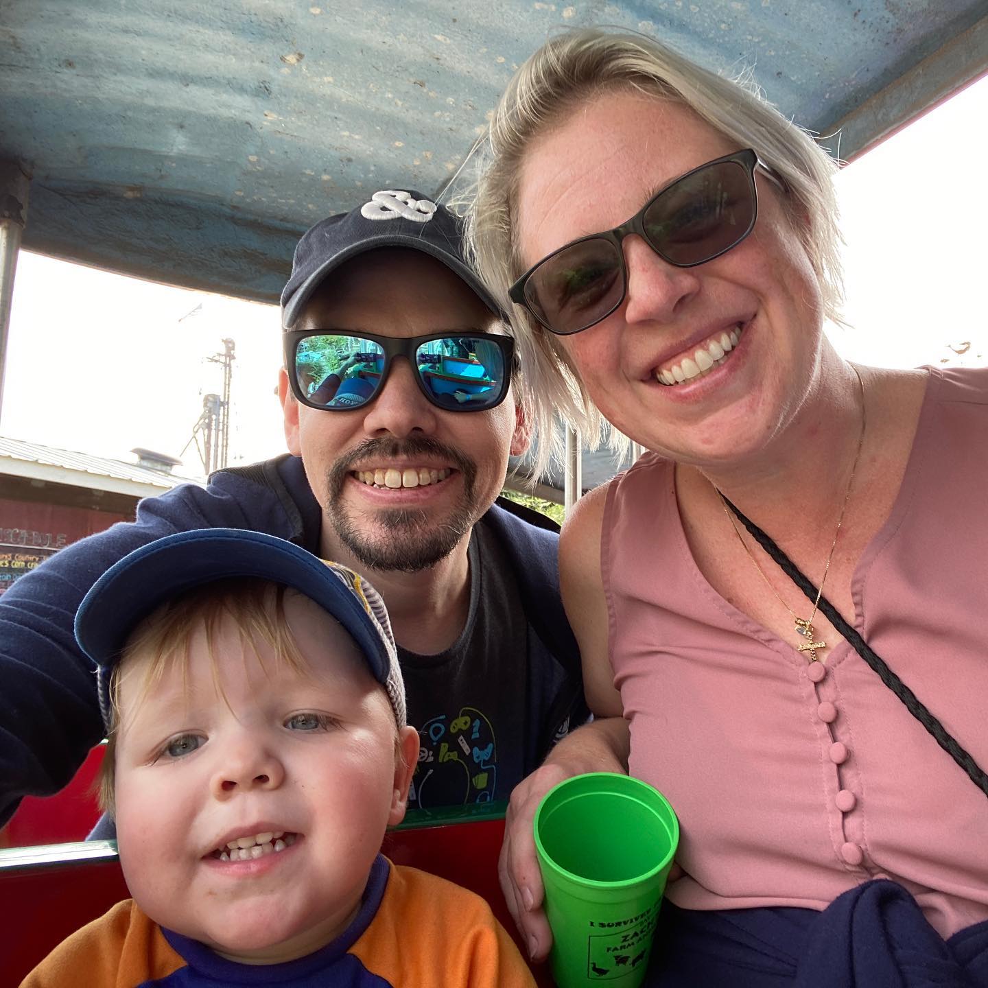 We're on a train!