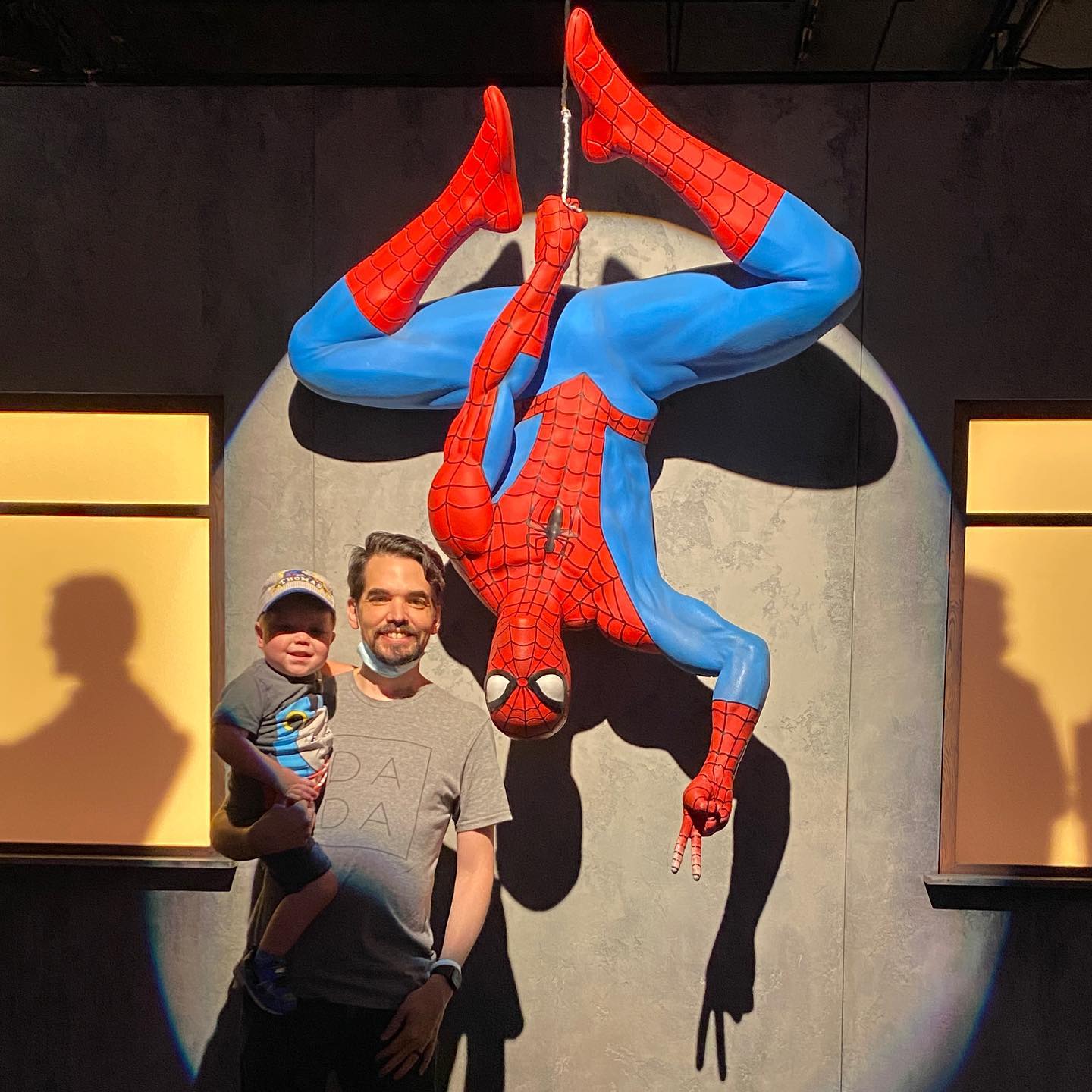 Fun time at the Marvel exhibit!