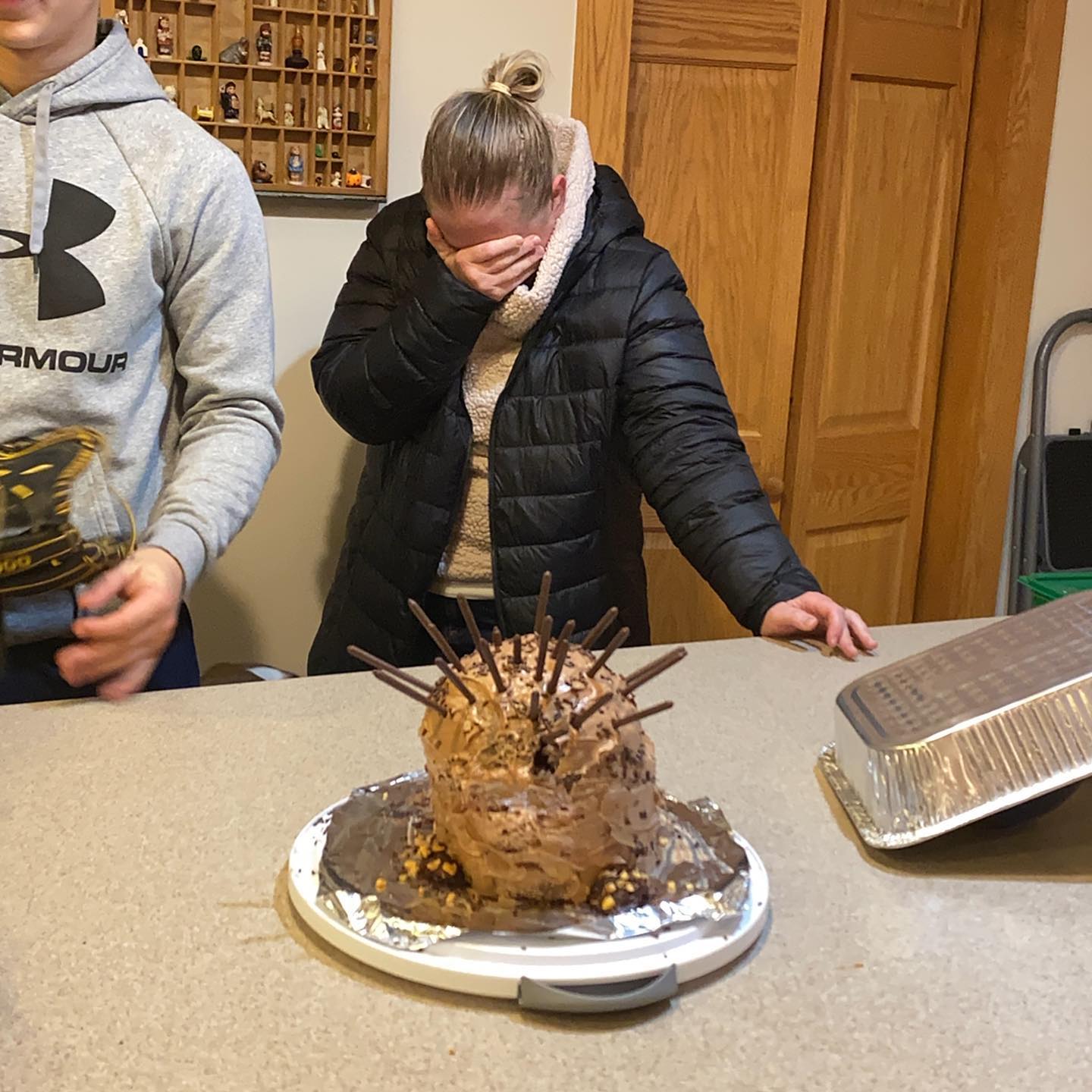 For Allie's birthday I made the nightmare Sonic cake from @nbcsnl.