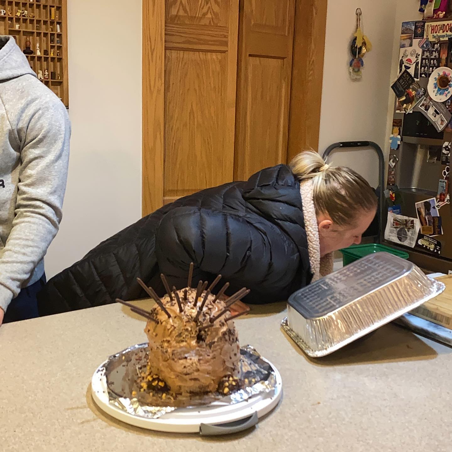 For Allie's birthday I made the nightmare Sonic cake from @nbcsnl.