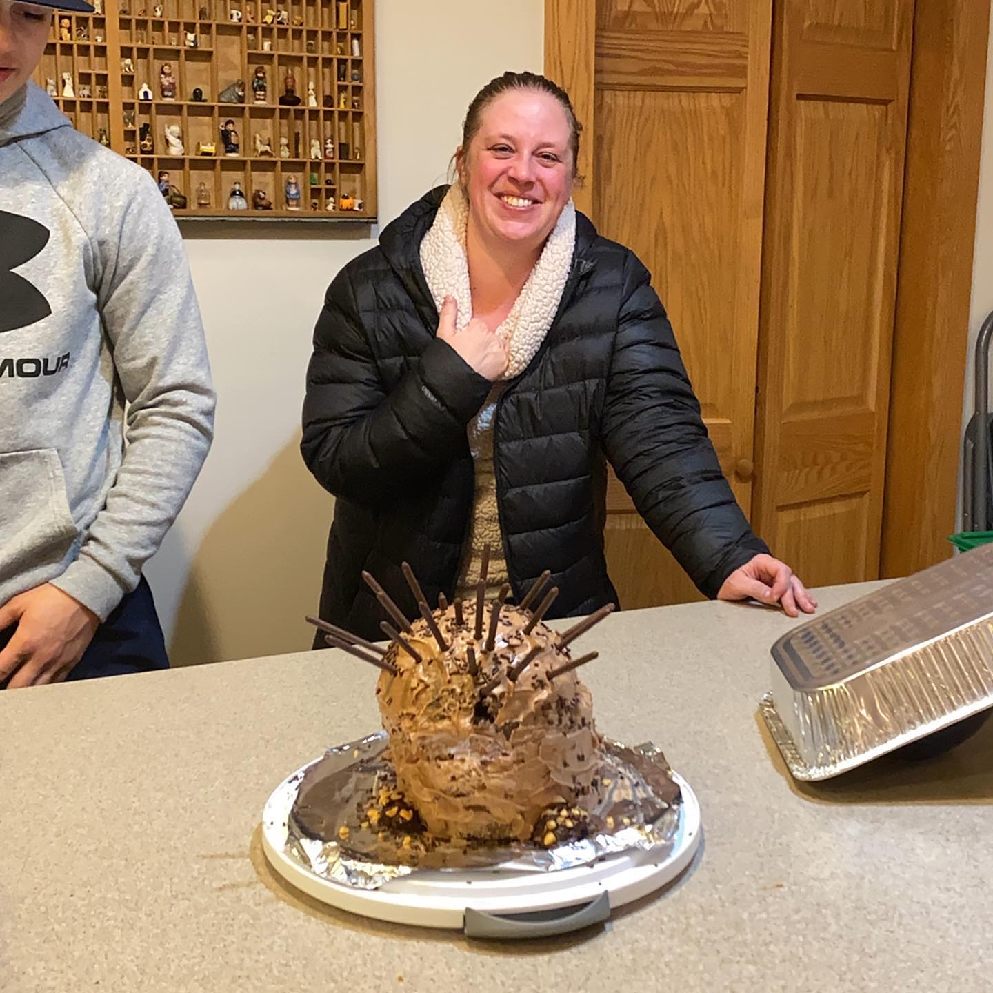 For Allie's birthday I made the nightmare Sonic cake from @nbcsnl.