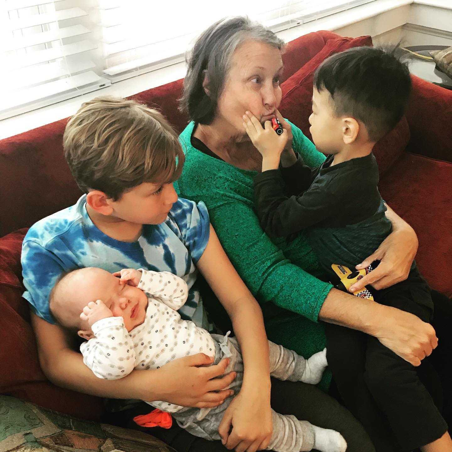 Nana and her boys