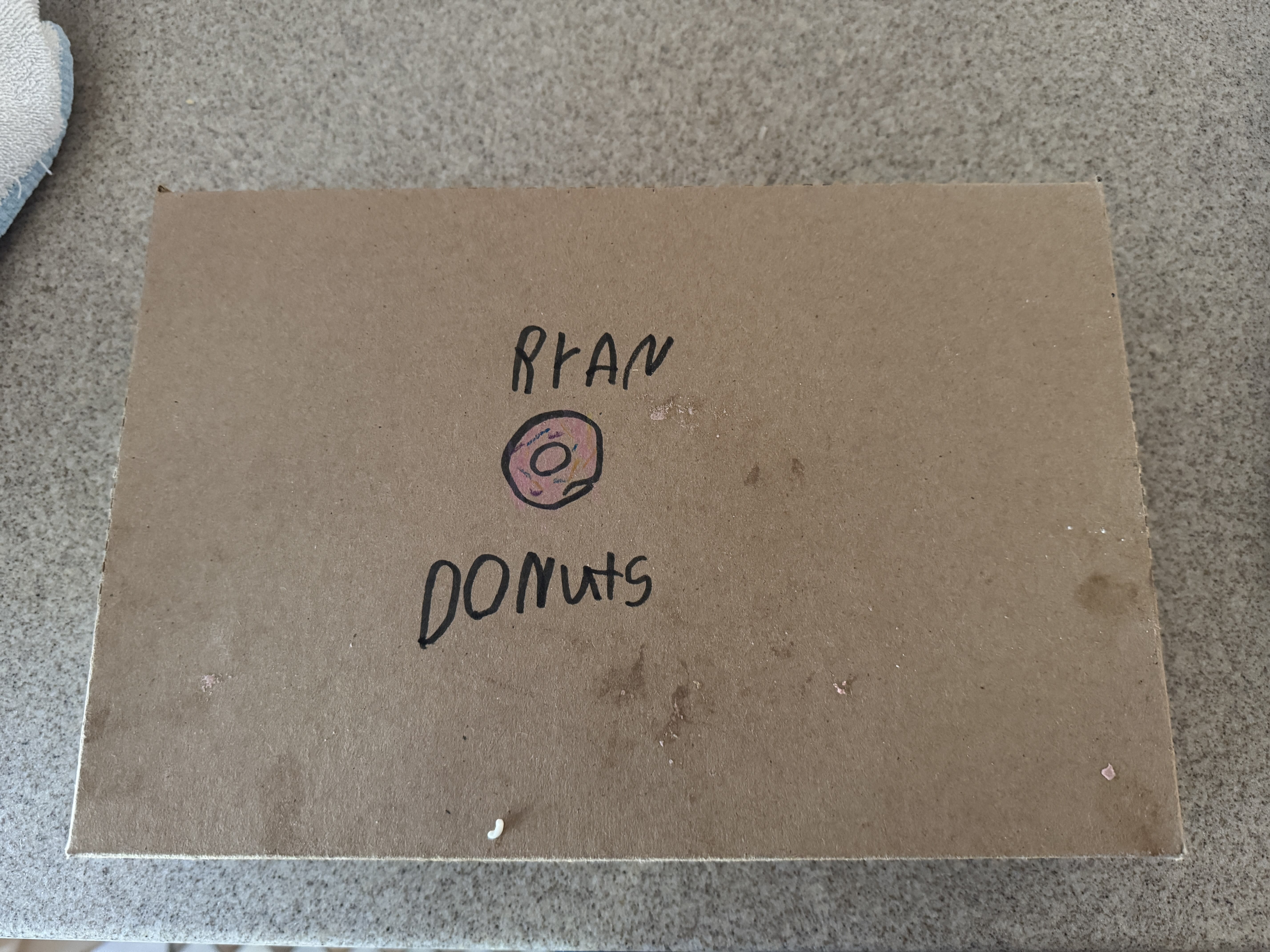 Ryan had a donut making class today.
