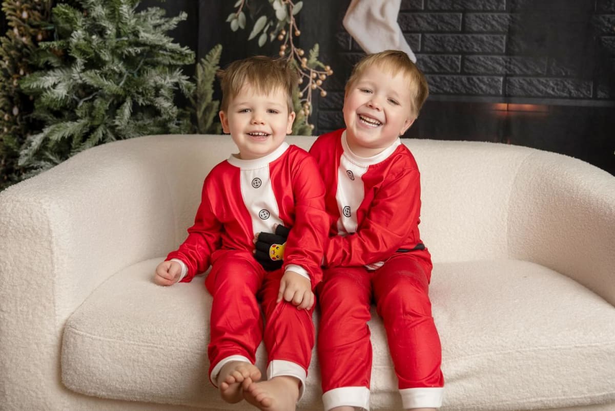 Christmas photo shoot with the boys
