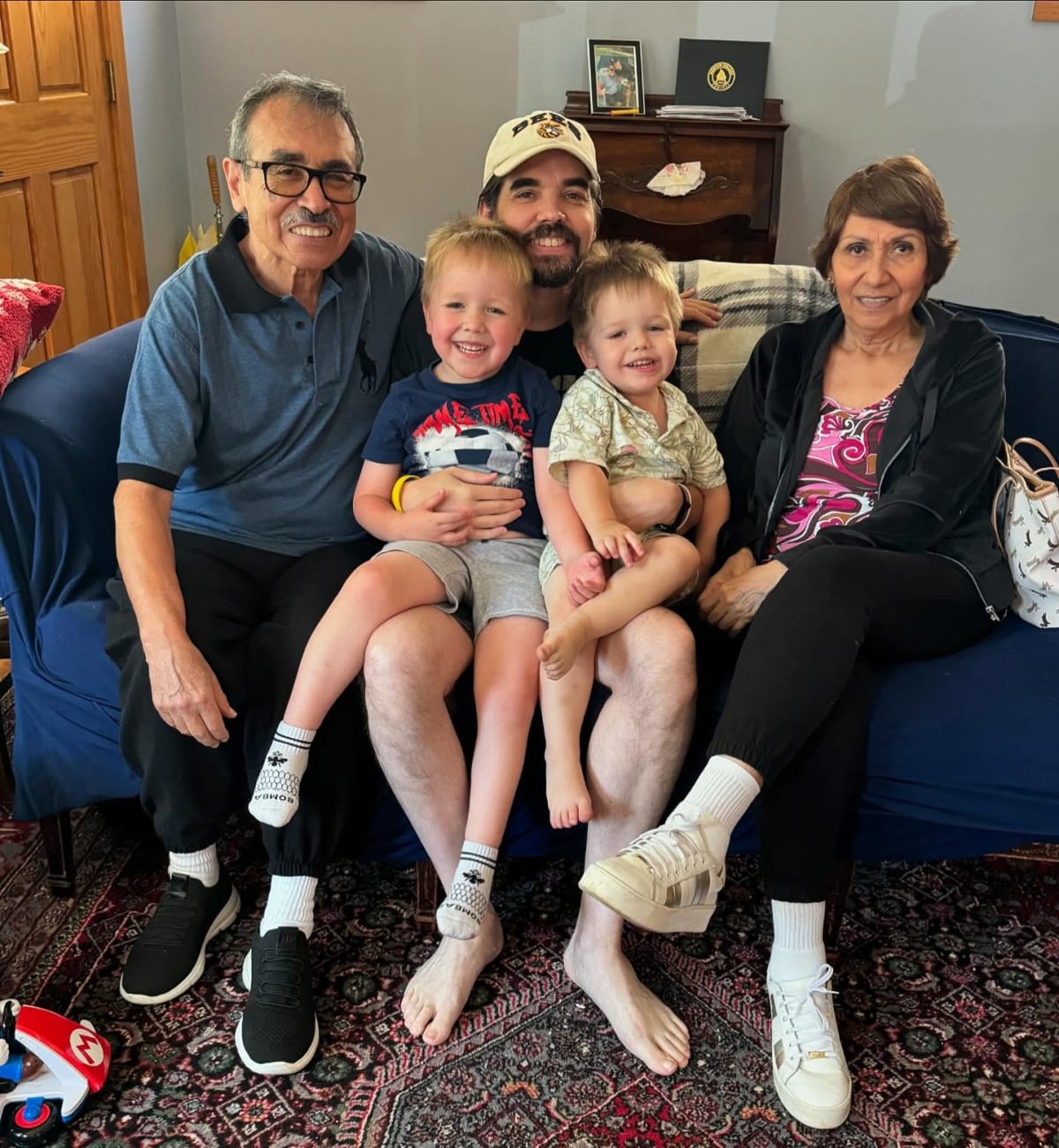 Hanging with the abuelos.