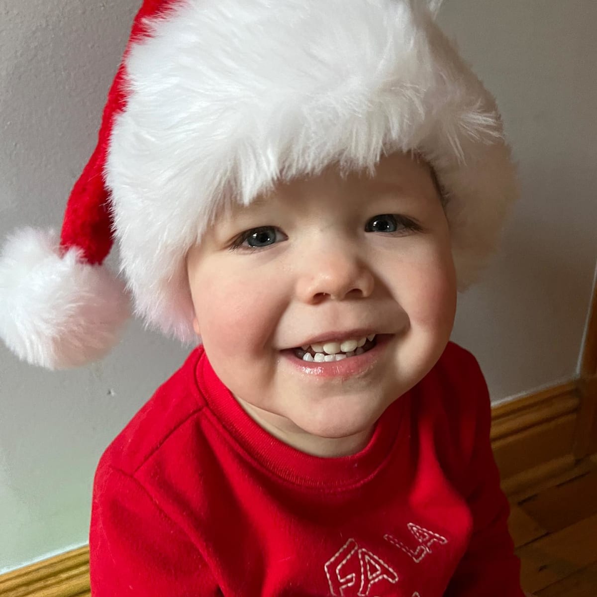 Someone's excited for Christmas!