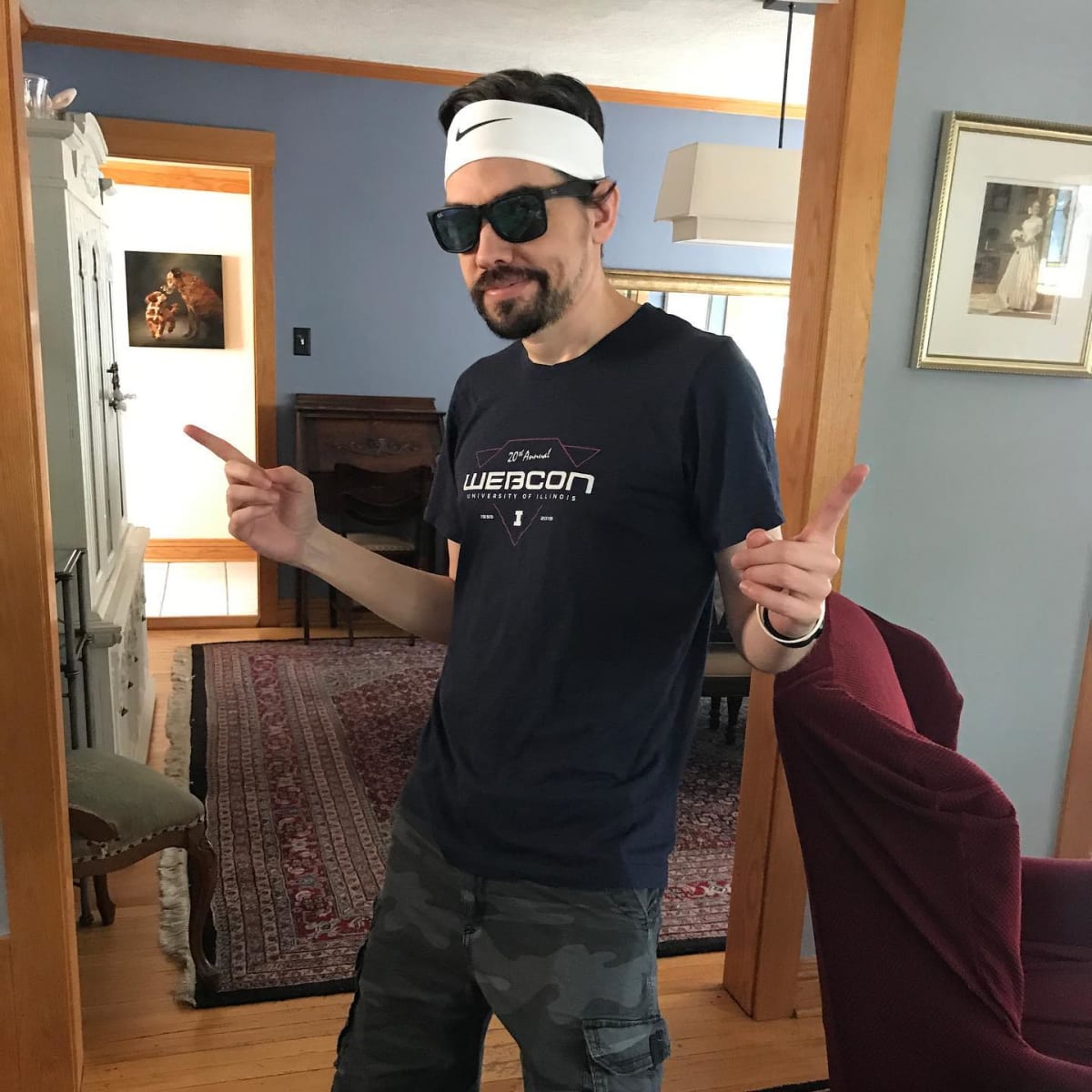 I'm a headband guy now. The headband lets everyone know that I'm a fun guy who likes sports like tennis, running and playing Madden on XBox.