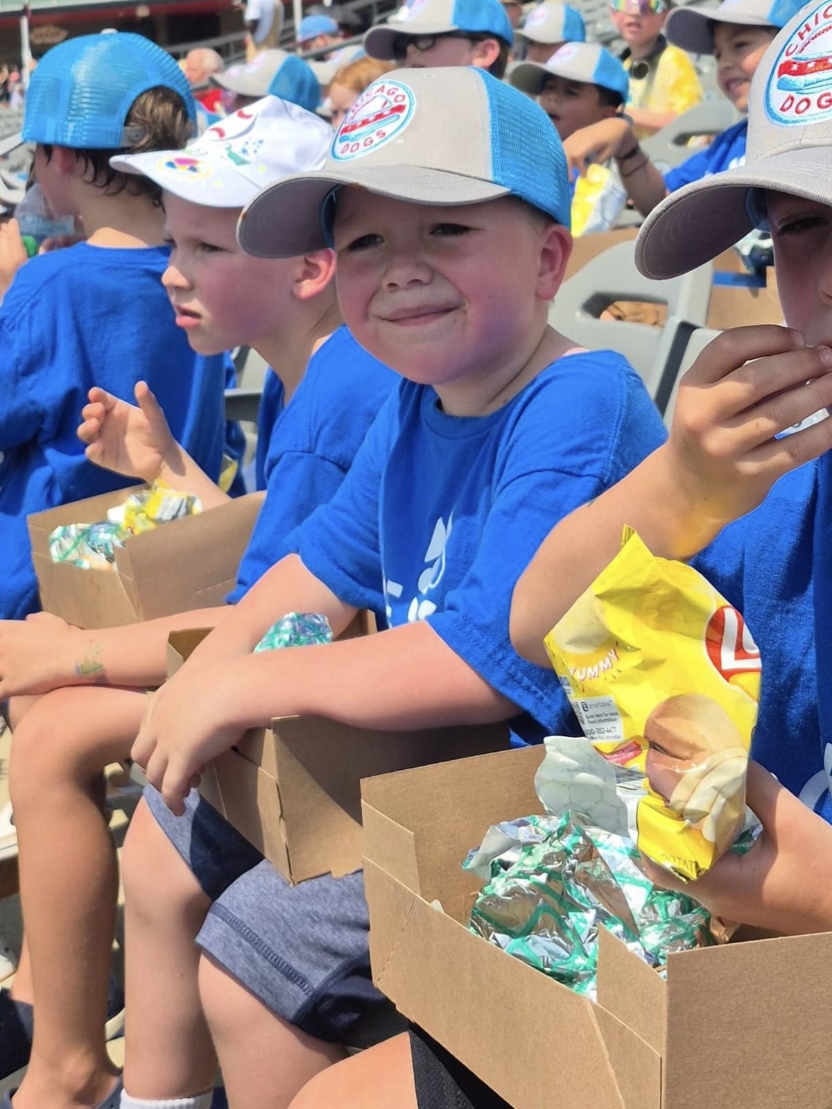 Ryan's class went to a Chicago Dogs game