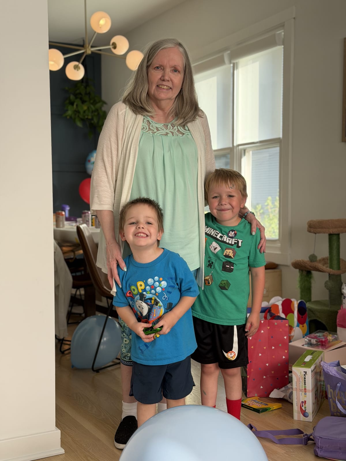 The boys with Grandma