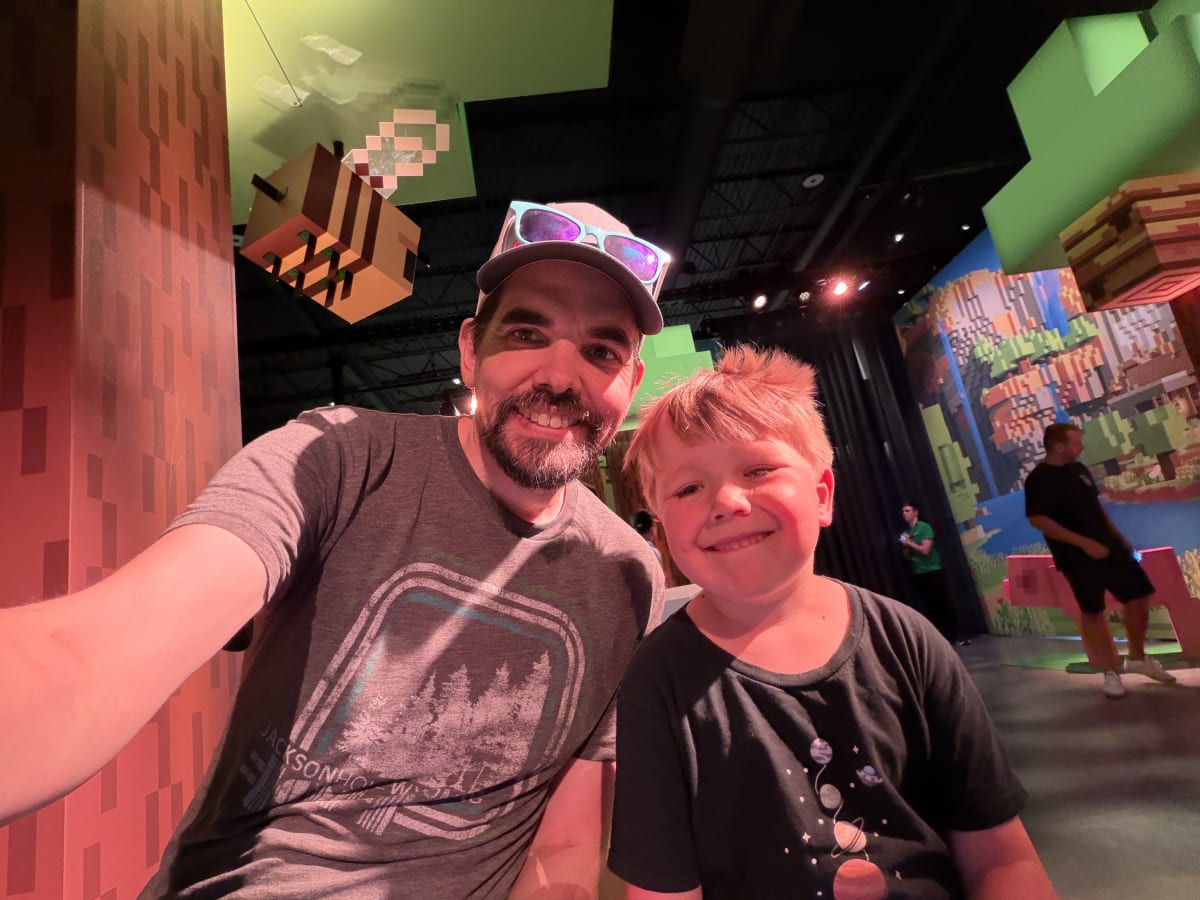 Ryan and I had a blast at the Minecraft Experience!