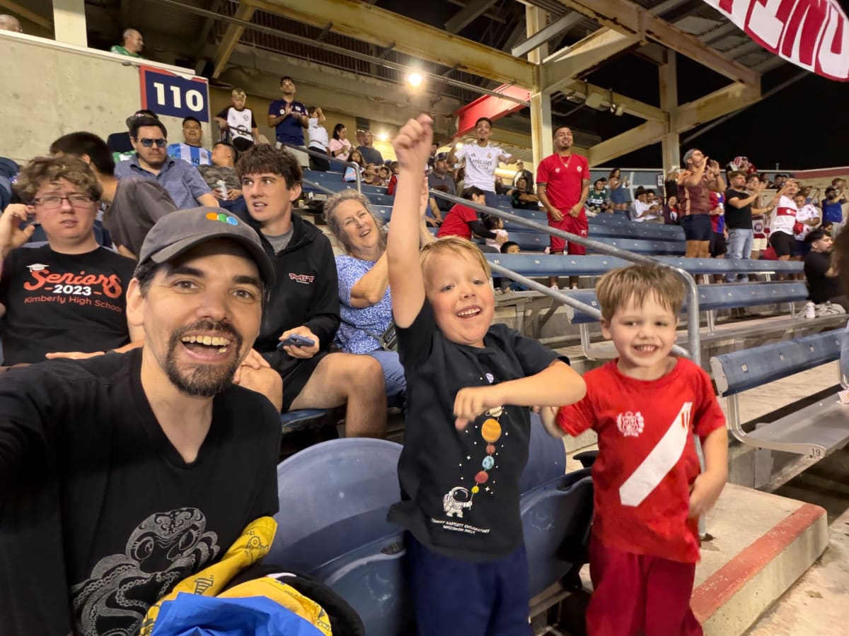Took the boys to their first Chicago Fire game, a thrilling 3-1 comeback win!