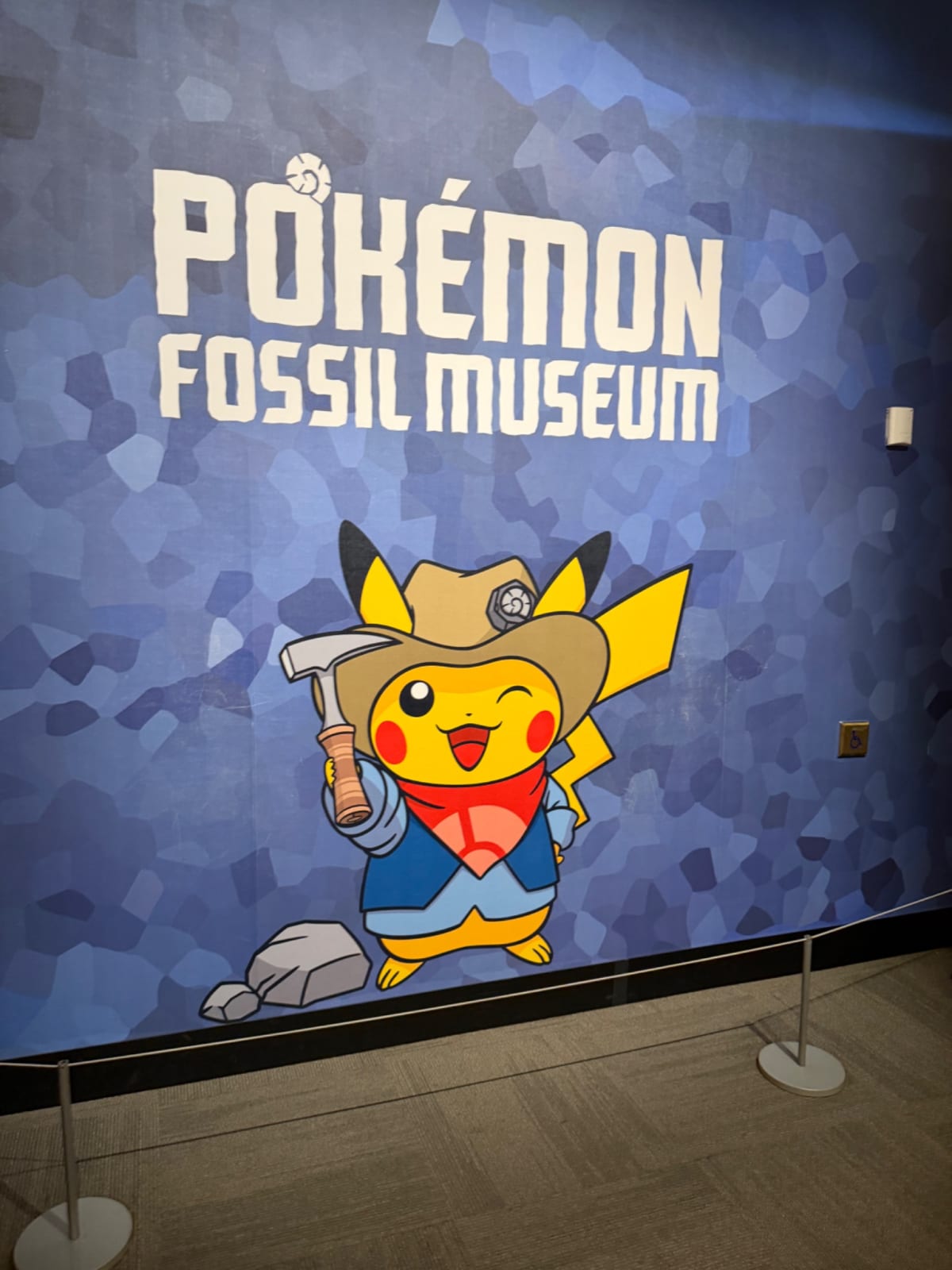 Pokémon fossil exhibit at the Field Museum