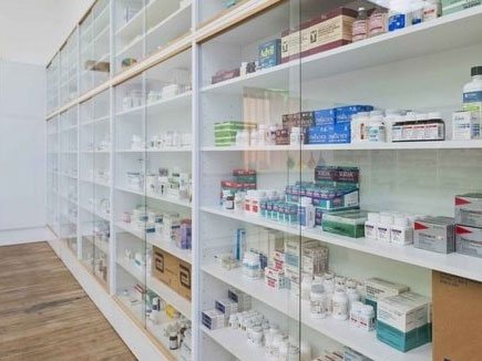 Modern Pharmacy Storage Racks, Cabinets, Drawers, Gondolas