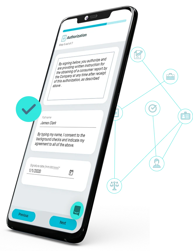 Intelligo Clarity candidate hub mobile screen